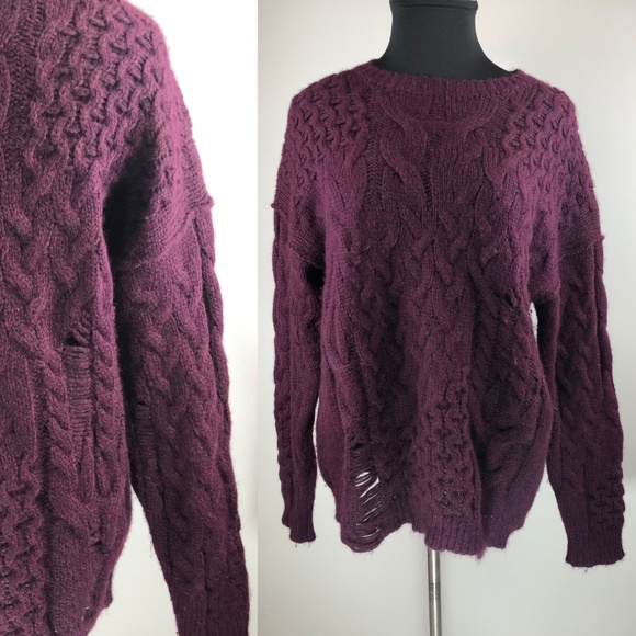 Free People Alpaca Blend Destroyed Sweater - Picture 2 of 8